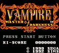 Vampire-Master of Darkness Title Screen